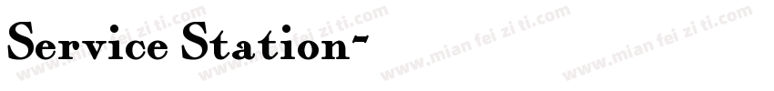 Service Station字体转换